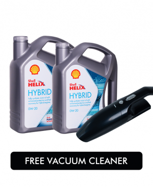 SHELL HELIX HYBRID 0W-20 4Ltr  Combo Offer (2 Packs)