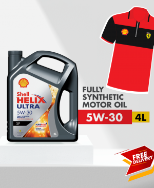 Shell Helix Ultra 5W-30 4L (With Free T-Shirt) and (Free Delivery)